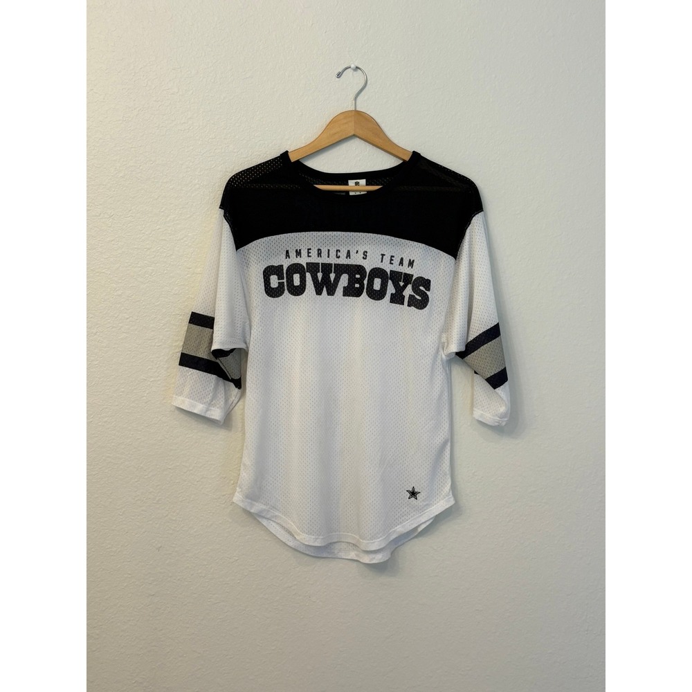 VTG PINK Victoria's Secret NFL Dallas Cowboys Mesh Football Jersey Top M‎ Retro